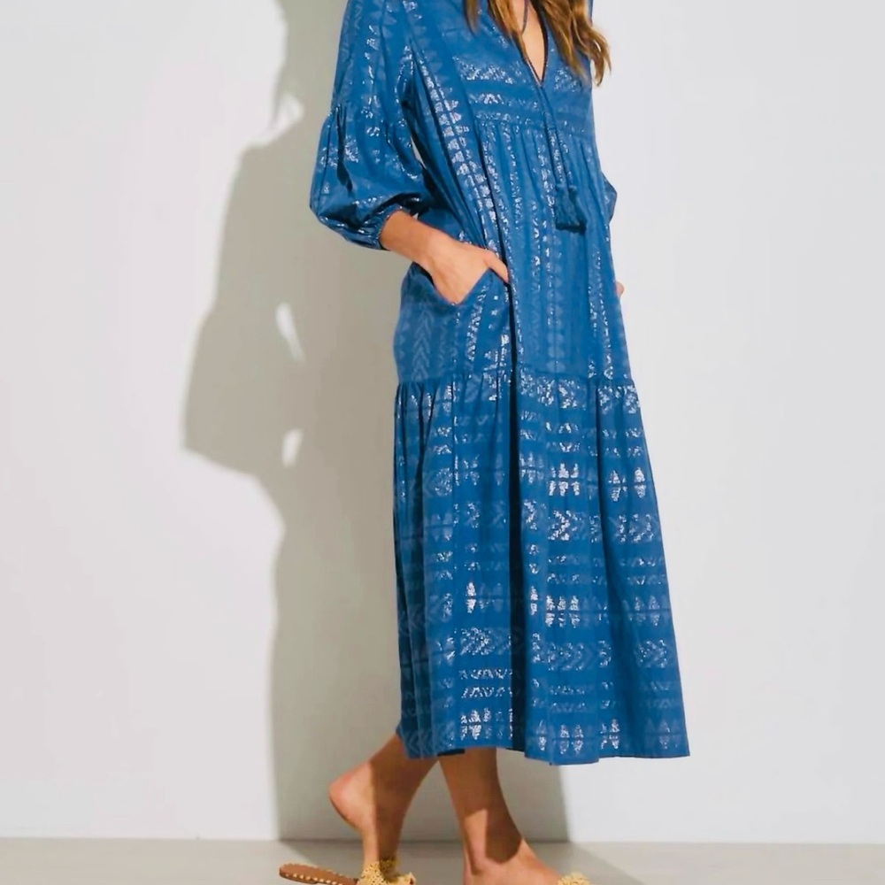 Elan - Coastas Kaftan Midi Dress